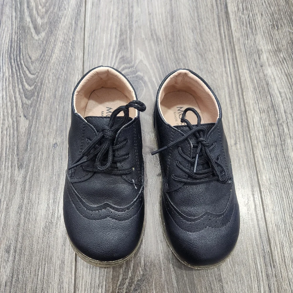 MG Baby Black Dress Shoes 12
